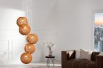 Lampa Cocoon Pearls coffee  - Invicta Interior 2